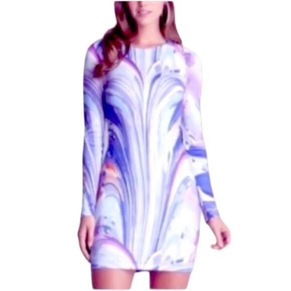 Bebe Watercolor Swirl Bodycon Dress - Picture 14 of 14